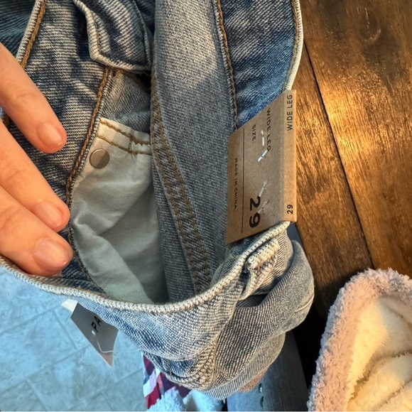 Pacsun Medium Indigo Wide Leg Jeans nwt size 29 - Picture 7 of 8